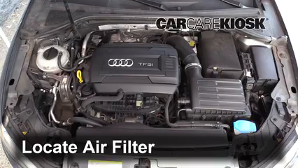 2015 Audi A3 Quattro Premium 2.0L 4 Cyl. Turbo Convertible Filtro de aire (motor) Control
